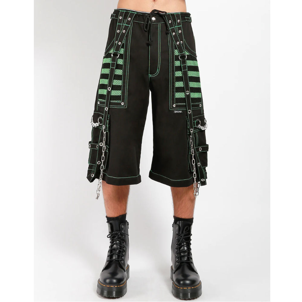 Tripp NYC Tripp NYC - Electro Wide leg trousers - Zip- off - Black/Gree